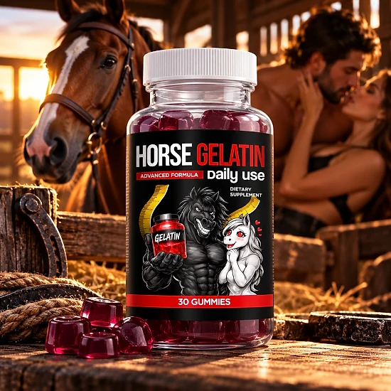 Horse Gelatin gummies bottle